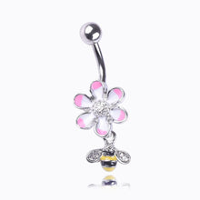Load image into Gallery viewer, Korean Style Bee Design Stainless Steel Navel Jewelry ITDinos®

