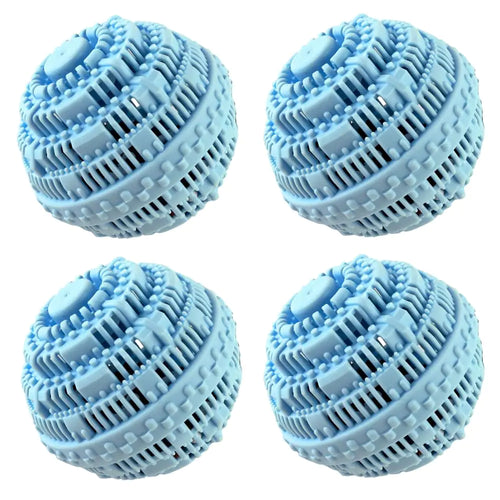 4pcs Laundry Ball - Natural Non-Chemical Detergent Laundry Balls for Washing Machine - Eco Friendly Wash Ball & Detergent Alternative for 2000 Washings(Light Blue)… ITDinos®