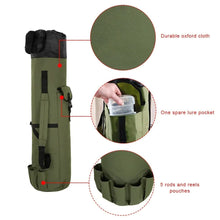 Load image into Gallery viewer, Outdoor Fishing Rod Storage Bag - Waterproof Canvas ITDinos®
