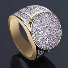 Load image into Gallery viewer, 118K Gold Plated Hip Hop Ring with Zircon Stones ITDinos®
