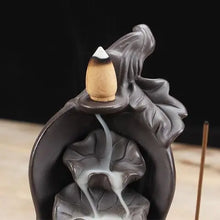 Load image into Gallery viewer, Ceramic Incense Burner with Purple Clay Gourd Design ITDinos®
