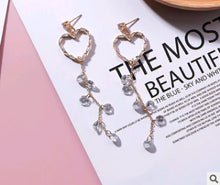 Load image into Gallery viewer, Heart Tassel Earrings - Vintage Simple Style ITDinos®
