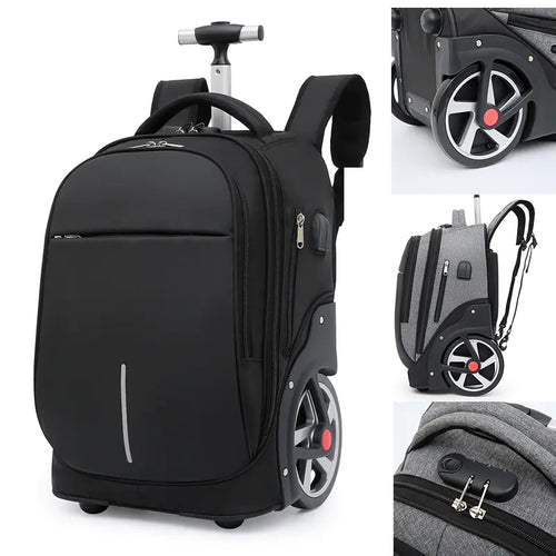 Junior High School Trolley Bag with Large Capacity Wheels ITDinos®