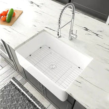 Load image into Gallery viewer, Ceramic Farmhouse Kitchen Sink With Basket Filter

