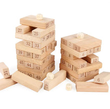 Load image into Gallery viewer, Wooden Numerical Jenga Puzzle Blocks ITDinos®
