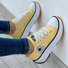 Load image into Gallery viewer, Flat Lace-Up Sneakers Pattern Canvas Casual Women Sport Shoes ITDinos®
