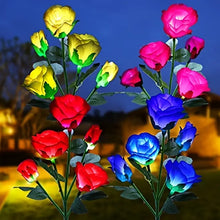 Load image into Gallery viewer, Color-Changing Solar Garden Roses
