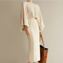 Load image into Gallery viewer, Korean Style Autumn Winter Knit Sweater Dress Set ITDinos®
