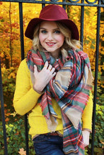 Lade das Bild in den Galerie-Viewer, Herbst Damen Kunstkaschmir Plaid Schal &amp; Schal
