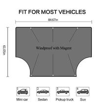 Lade das Bild in den Galerie-Viewer, 210D Black Oxford Cloth Magnetic Windshield Snow Cover ITDinos®
