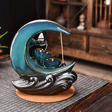 Load image into Gallery viewer, Handmade Ceramic Moon Reflux Incense Burner Set ITDinos®
