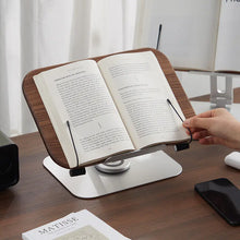Lade das Bild in den Galerie-Viewer, Adjustable Wooden Reading Stand for Tablets and Books ITDinos®
