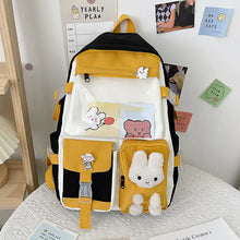 Load image into Gallery viewer, Contrast Color Large Capacity Nylon Girls Backpack ITDinos®
