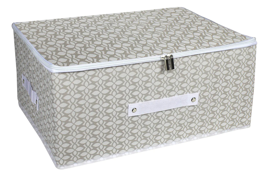 Collapsible Storage Box with Lock and Zipper (Random Color) ITDinos®