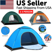 Load image into Gallery viewer, Pop Up Tent 2-3 Person Camping Tent Waterproof Hiking Canopy Shelter For Outdoor ITDinos®
