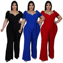 Load image into Gallery viewer, Chic Plus Size Ruffled Jumpsuit
