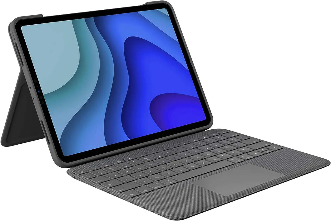 Logitech Folio Touch iPad Keyboard Case with Trackpad and Smart Connector for iPad Pro 11-inch (1st 2nd 3rd Generation) – Grey (Renewed)