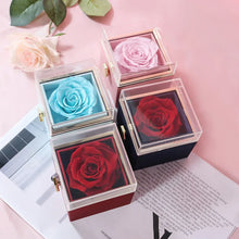 Load image into Gallery viewer, Fashion Acrylic Rotating Rose Jewelry Box ITDinos®

