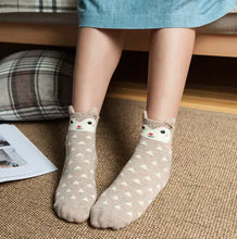 Load image into Gallery viewer, Cute Cartoon Women&#39;s Cotton Socks with Animal Ears ITDinos®
