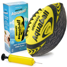 Load image into Gallery viewer, Activ Life Water Football for Pool Beach Outdoor 9.5-inch Waterproof Pool Toys for Kids Heavy-Duty Water Ball Double Lacing for Easy Grip Lake Toys for Sports &amp; Family Games - Yellow ITDinos®
