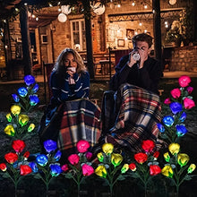 Load image into Gallery viewer, Color-Changing Solar Garden Roses
