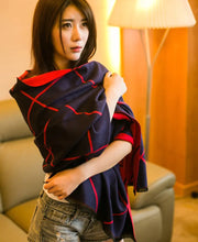 Load image into Gallery viewer, Plaid Cashmere-Feel Double-Sided Scarf/Shawl for Women
