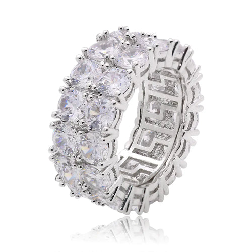 Hip Hop Men's Gold Ring with Zircon Stones ITDinos®