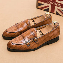 Load image into Gallery viewer, Men&#39;s Casual Leather Slip-On Shoes with Stone Pattern ITDinos®
