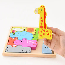 Lade das Bild in den Galerie-Viewer, 3D Wooden Animal Puzzle Match Educational Toy ITDinos®
