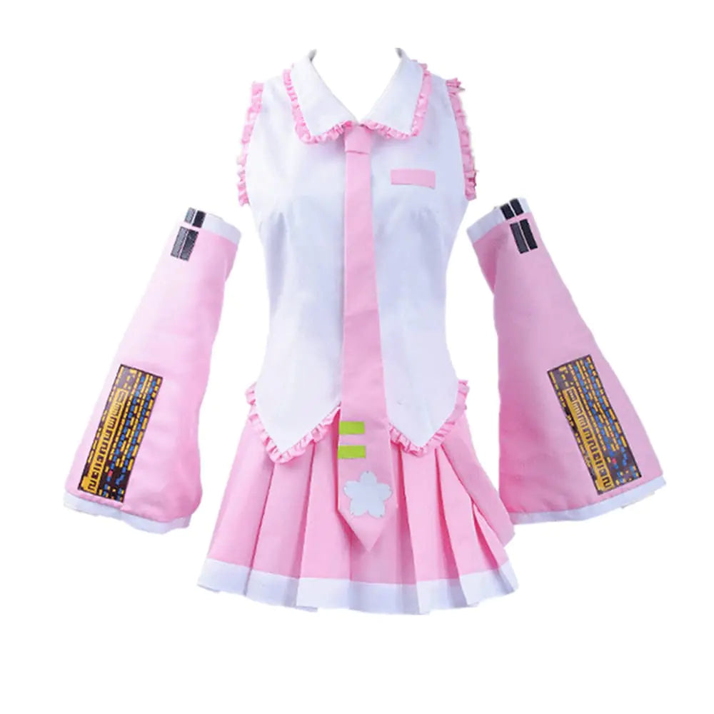 jrswai Womens Anime Cosplay Costume JK Sailor Dress High School Uniform Halloween Full Set (XS Pink) ITDinos®