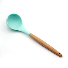 Load image into Gallery viewer, Wooden Handle Silicone Kitchen Utensil Set (11 Pieces) ITDinos®
