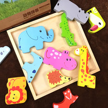 Lade das Bild in den Galerie-Viewer, 3D Wooden Animal Puzzle Match Educational Toy ITDinos®
