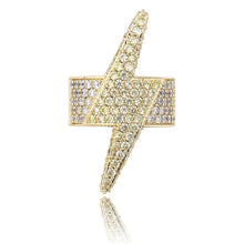 Load image into Gallery viewer, Exaggerated Lightning Ring with Zircon Stones ITDinos®
