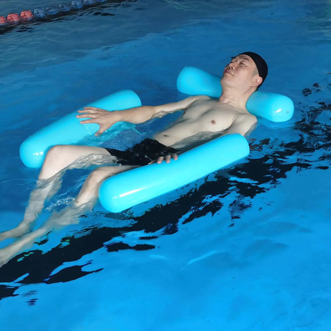 Inflatable Stripe Lounge Float with Three Tubes ITDinos®