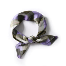 Lade das Bild in den Galerie-Viewer, Color Plaid Scarf for Women 70x70cm Art Student Neck Scarf
