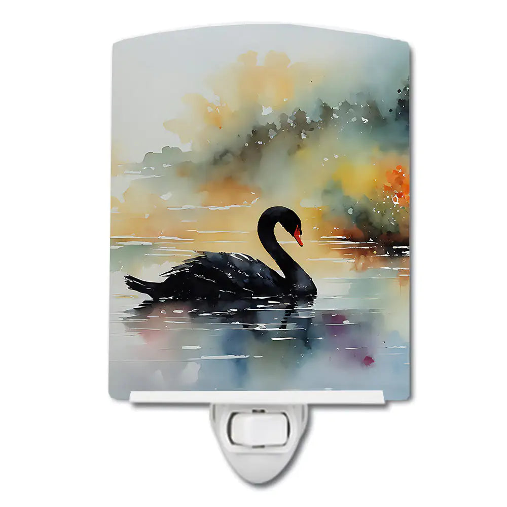 Black Swan Ceramic Night Light ITDinos®