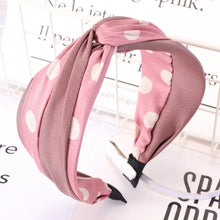 Lade das Bild in den Galerie-Viewer, Spring Wide Brim Polka Dot Fabric Headband
