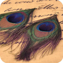 Load image into Gallery viewer, Ethnic Style Peacock Feather Earrings for Travelers ITDinos®

