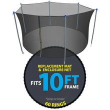 Lade das Bild in den Galerie-Viewer, ANYTHING SPORTS Replacement Trampoline Parts Enclosure Net Poles and Mat (10 FT) ITDinos®
