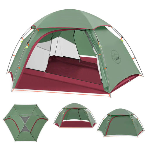 KAZOO Lightweight Backpacking Tent 2 Person Waterproof Camping Tents 2 People Hiking Tents Two Person Aluminum Poles Double Layer ITDinos®