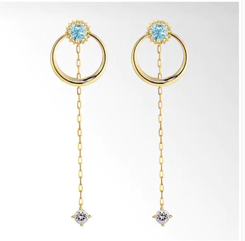 Custom Japanese Star Jewelry - Topaz & Zircon Studs ITDinos®