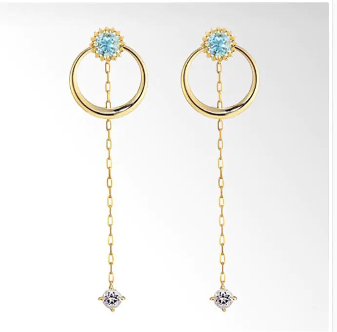 Custom Japanese Star Jewelry - Topaz & Zircon Studs ITDinos®