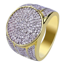 Load image into Gallery viewer, 118K Gold Plated Hip Hop Ring with Zircon Stones ITDinos®
