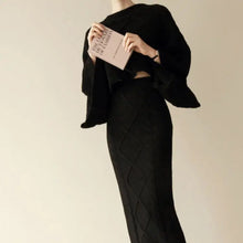 Load image into Gallery viewer, Korean Style Autumn Winter Knit Sweater Dress Set ITDinos®
