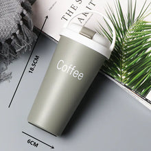 Lade das Bild in den Galerie-Viewer, 304 Stainless Steel European Straw Coffee Cup Travel Mug ITDinos®
