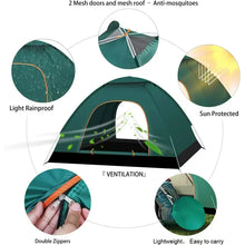 Load image into Gallery viewer, Pop Up Tent 2-3 Person Camping Tent Waterproof Hiking Canopy Shelter For Outdoor ITDinos®
