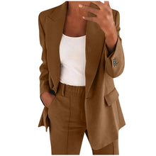 Load image into Gallery viewer, Blazer Sets Women 2 Piece Outfits Pants Suits Dressy Business Casual Outfits Blazer Pantsuit Set Work Office Jacket ITDinos®
