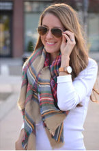 Lade das Bild in den Galerie-Viewer, Herbst Damen Kunstkaschmir Plaid Schal &amp; Schal
