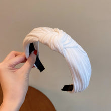 Load image into Gallery viewer, Knitted Headband with Cross Knot Design
