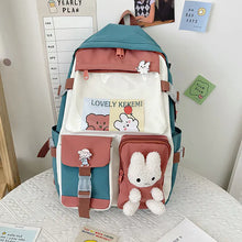 Load image into Gallery viewer, Contrast Color Large Capacity Nylon Girls Backpack ITDinos®
